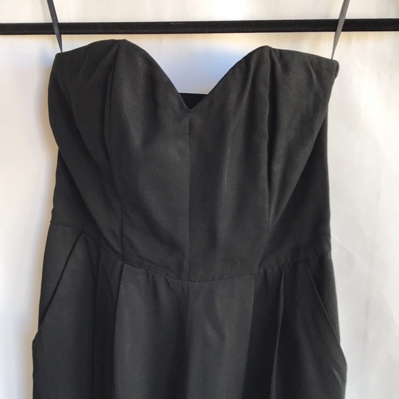 H&M Conscious black Brooker bustier jumpsuit, size 6 - Picture 3 of 10